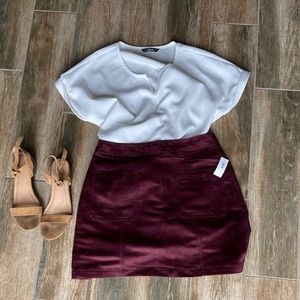 SOLD 3 for $20 NWT Old Navy Faux Suede Skirt